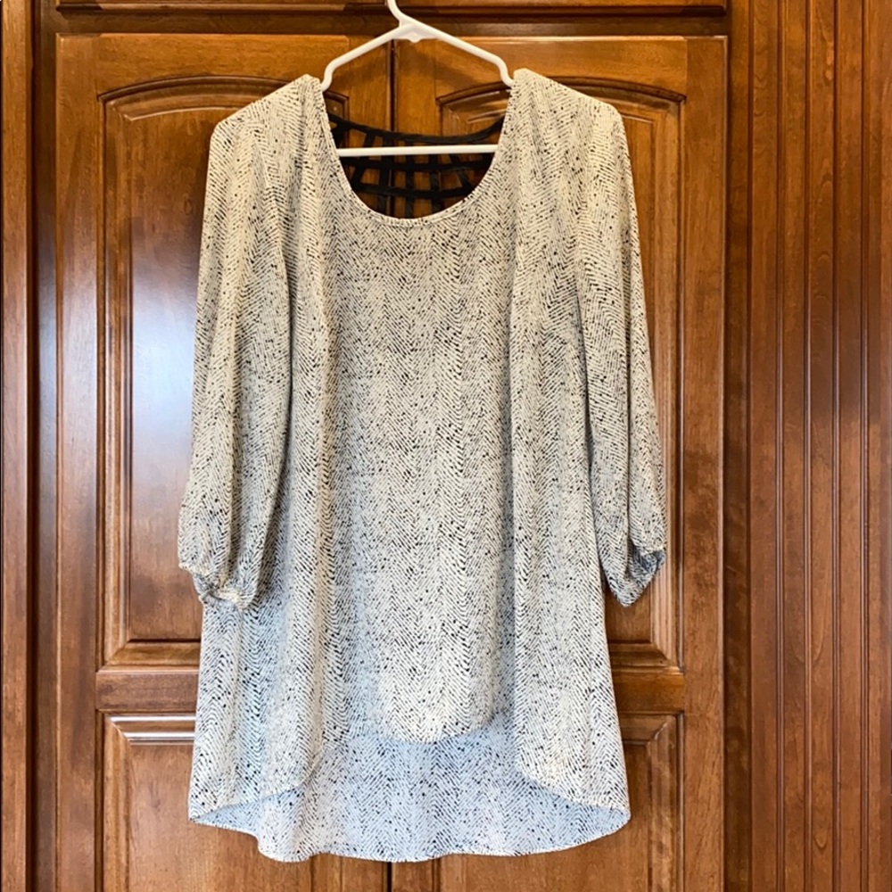 White float top with fun back